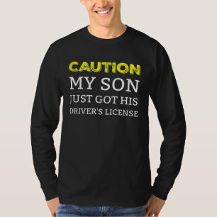 Achtung Mein Sohn Hat Gerade Den Führerschein Gema T-Shirt