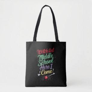 Achtung Mittelschule ich komme Schule Tasche
