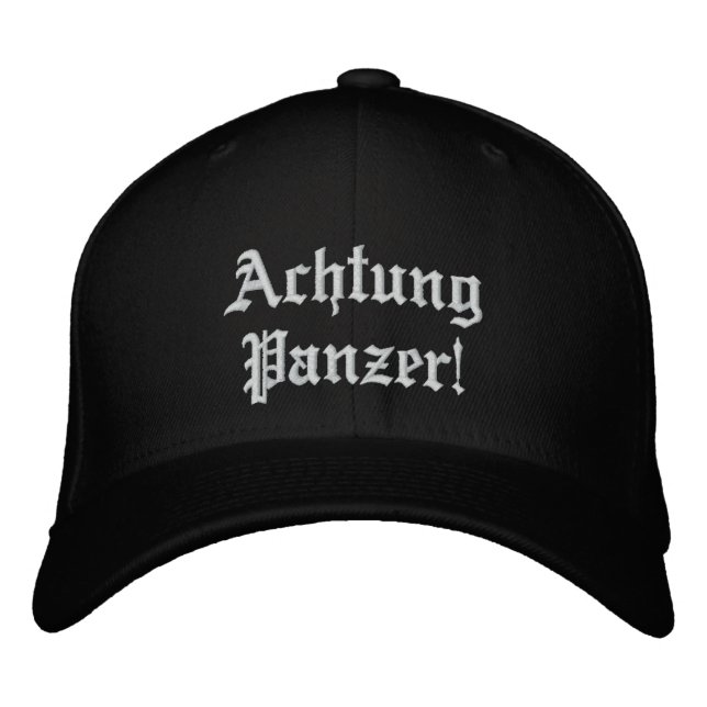 Achtung Panzer! Cap/Hat Bestickte Kappe (Vorderseite)