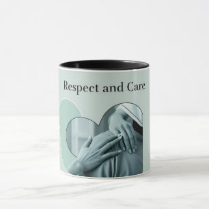 Achtung Pflegefreundlichkeit Positivität Inspirati Tasse