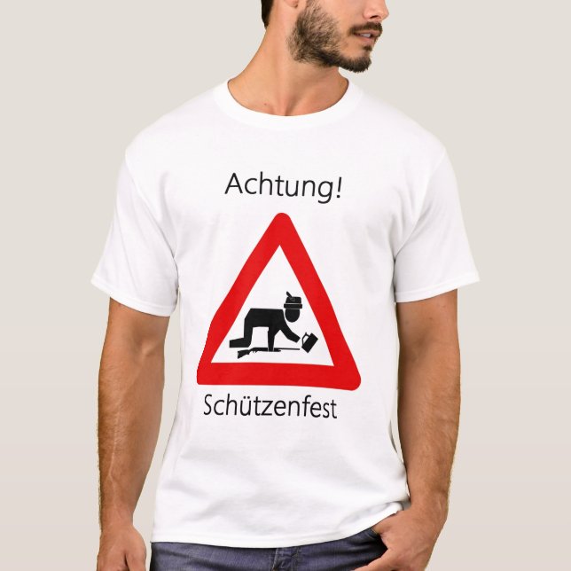 Achtung! Schutzenfest T-Shirt (Vorderseite)