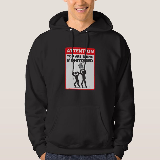 Achtung Sie Werden Überwacht  Programmierung Cod Hoodie (Vorderseite)