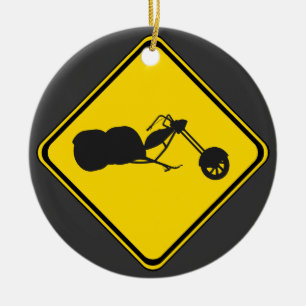 Achtung: Trikes Xing! Keramik Ornament