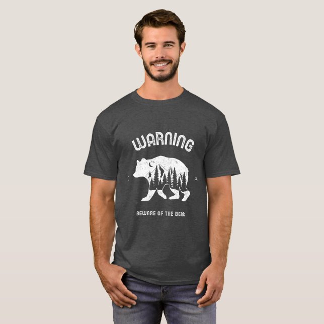 Achtung vor dem Bären T-Shirt (Vorne ganz)