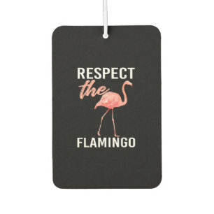 Achtung vor dem Flamingo   Funny Flamingo Lover Autolufterfrischer