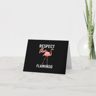 Achtung vor dem Flamingo Funny Flamingo Lover Dankeskarte