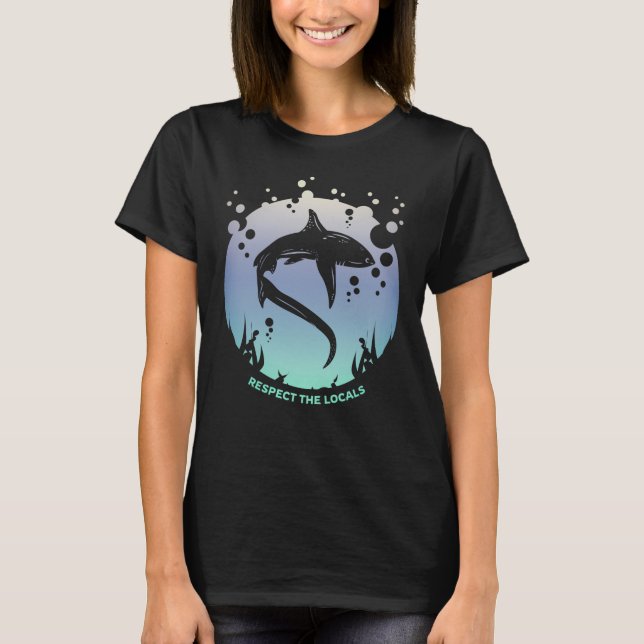 Achtung vor den Einheimischen - Sensibilisierung f T-Shirt (Vorderseite)