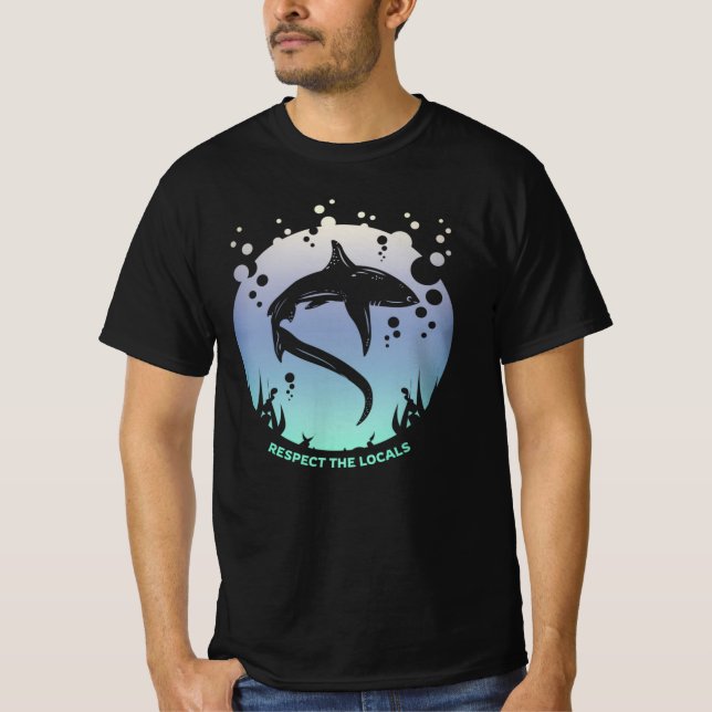 Achtung vor den Einheimischen - Sensibilisierung f T-Shirt (Vorderseite)