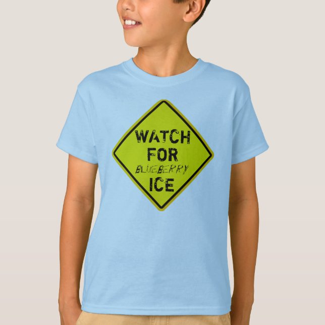 Achtung vor ICE-Warnschild T-Shirt (Vorderseite)