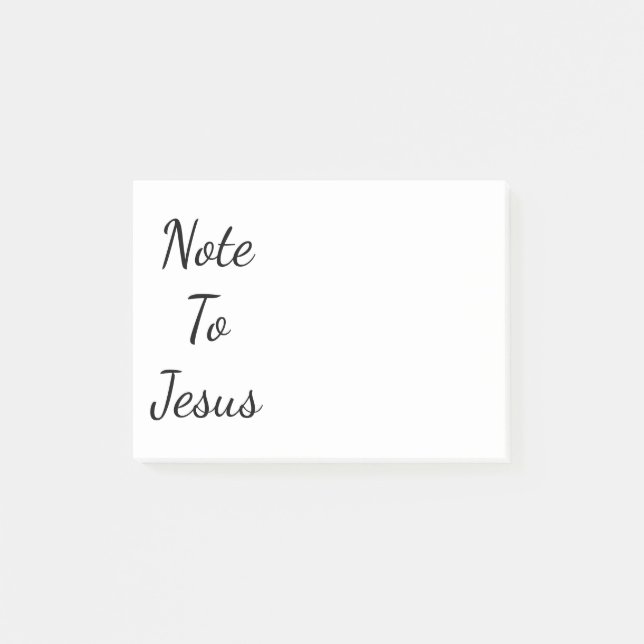 Achtung vor Jesus Post-it Klebezettel (Vorderseite)