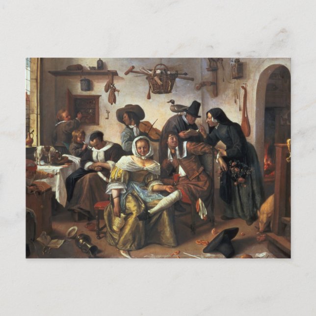 Achtung vor Luxus, c.1663 Postkarte (Vorderseite)