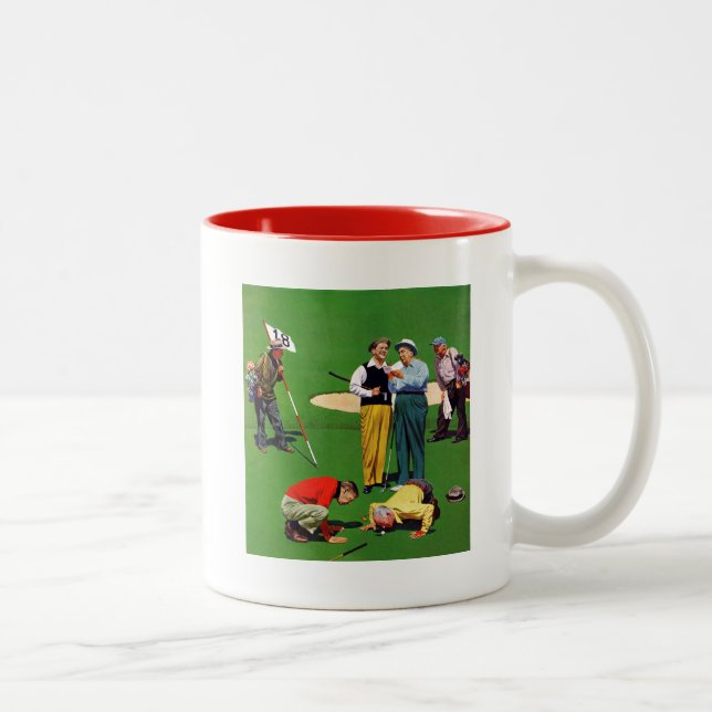 Achtzehnte Hole Zweifarbige Tasse (Rechts)