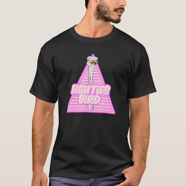 Achtzig Bird Ostrich T-Shirt (Vorderseite)