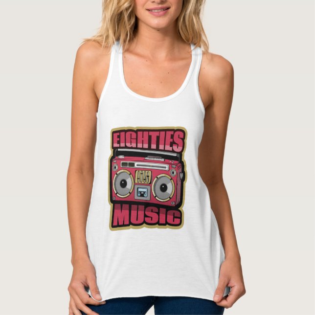 Achtzig Musik Stereo Tank Top (Vorderseite)