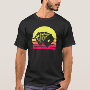 Achtzig Retro Poker Kartenspiel T-Shirt