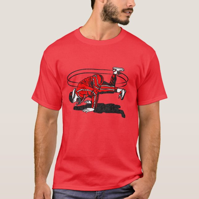 Achtzigerjahre alte Schulangesagtes Hopfen T-Shirt (Vorderseite)