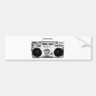Achtzigerjahre Boombox Autoaufkleber
