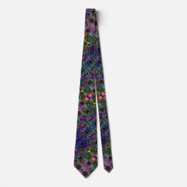 Achtzigerjahre, die Mannpsychedelische Silk Krawatte