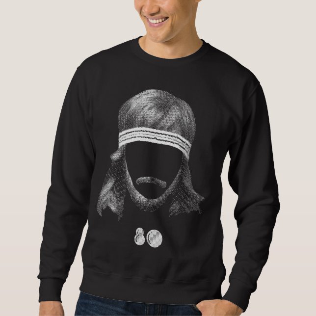 Achtzigerjahre Frisur Sweatshirt (Vorderseite)