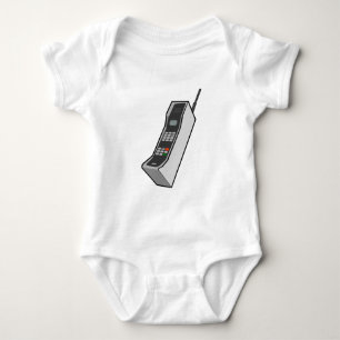 Achtzigerjahre Mobiltelefon Baby Strampler