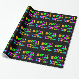 Achtzigerjahre mögen total krassen Typ Neon Geschenkpapier