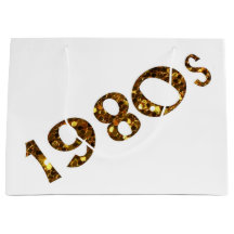 Achtzigerjahre Nostalgie-GoldGlitzer doppelseitig