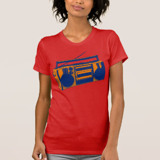 Achtzigerjahre Retro Boombox T - Shirt