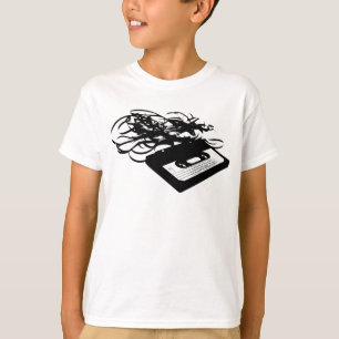 Achtzigerjahre Retro Entwurf - AudioKassetten T-Shirt