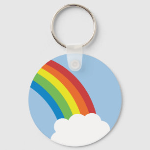 Achtzigerjahre Retro Regenbogen-Schlüsselanhänge Schlüsselanhänger