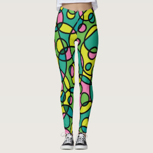 Achtzigerjahre Throwback-Retro Leggings