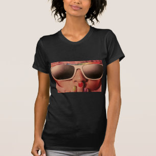Achtziges Retro-Modemädchen T-Shirt