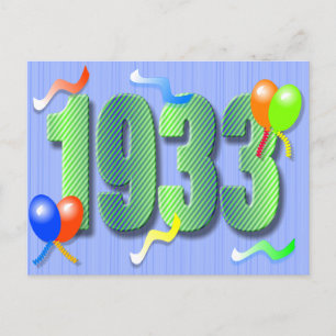 Achtzigste Geburtstag 1933 Postkarte