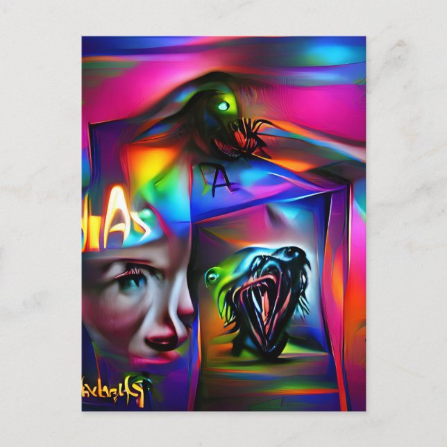 Achulophobie Postkarte (Vorderseite)