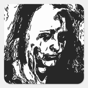 Acid Burn Version 2 Quadratischer Aufkleber