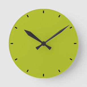 Acid Green Runde Wanduhr