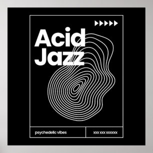 Acid-Jazz-Musikposter-Design Poster