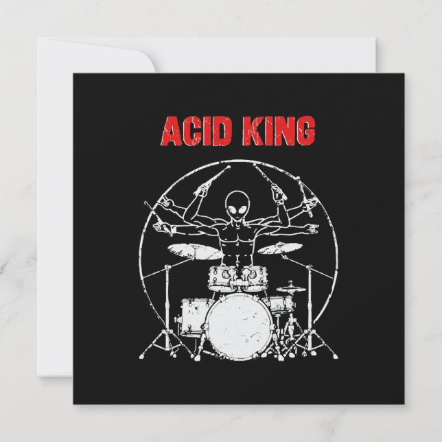 Acid King Einladung (Vorderseite)