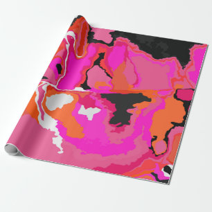 Acid Vivid Digital Psychedelic Hell Hintergrund. Geschenkpapier