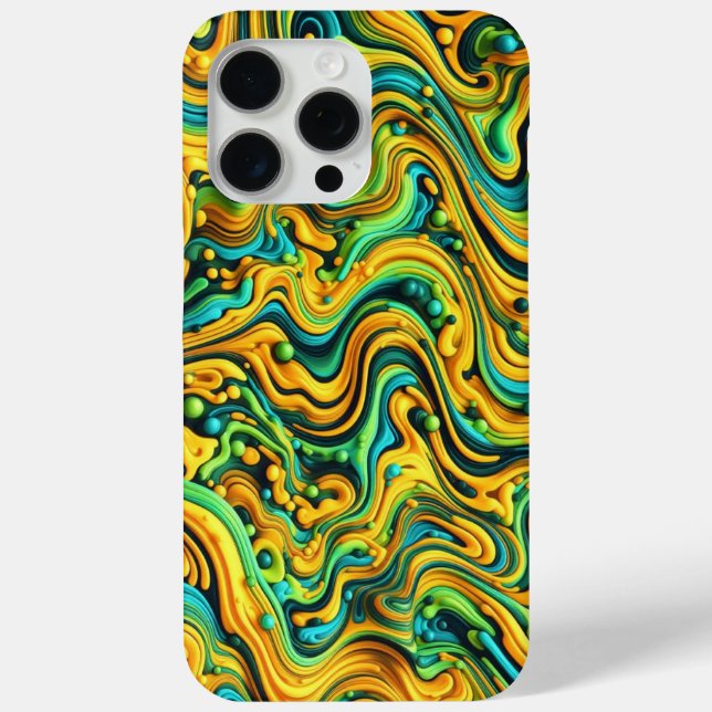Acid Wave Camouflage, Trippy Design, Tarnmuster Case-Mate iPhone Hülle (Rückseite)