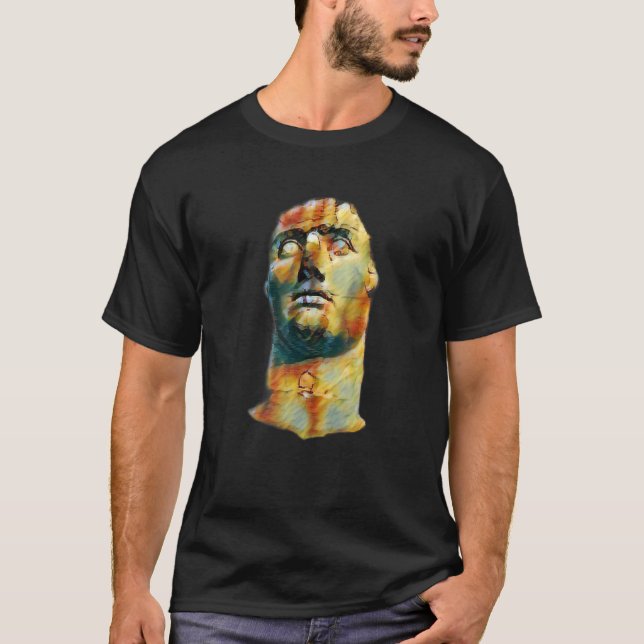 Acient Italy Roman Statue Abstrakt Teacher 98 T-Shirt (Vorderseite)