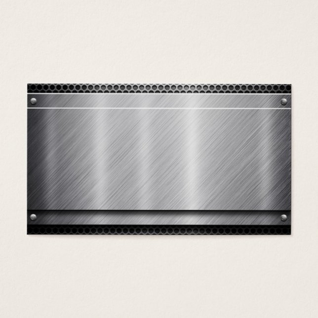 Acier inoxydable avec maille "vide" (Devant)