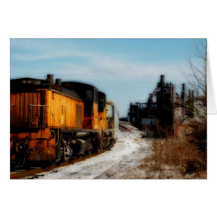 Acier moulin à neige avec train