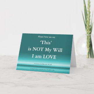 ACIM Card God is still Liebe Dies ist nicht Seiner Karte