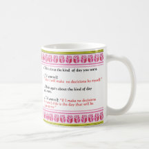ACIM Règles quotidiennes pour les décisions mug