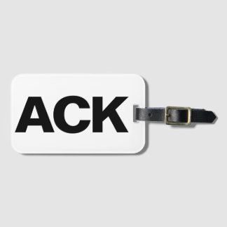 ACK LUGGAGE TAG GEPÄCKANHÄNGER