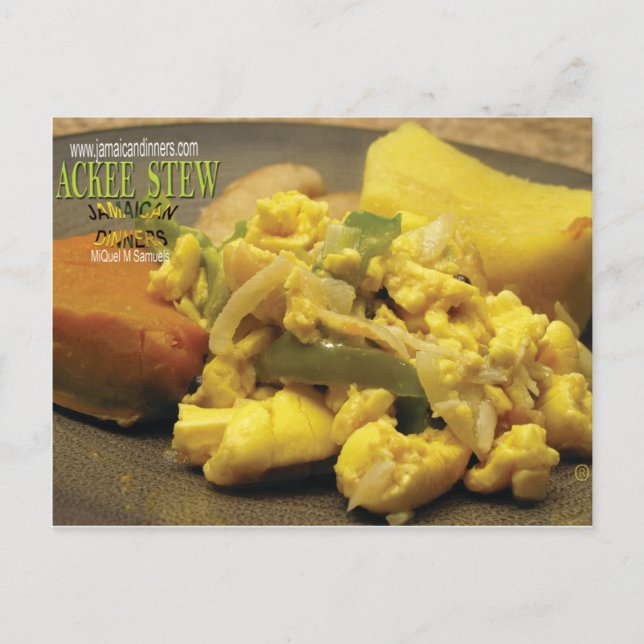 Ackee Fruit Stew Postkarte (Vorderseite)
