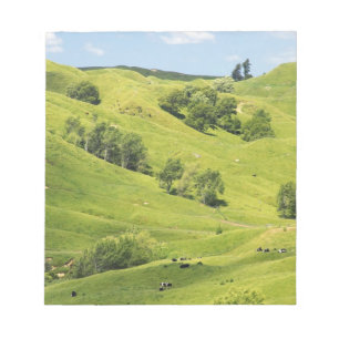 Ackerland in der Nähe von Gisborne, Neuseeland Notizblock