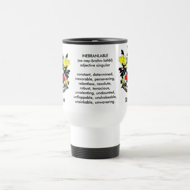 Ackland Wappen-Tasse Reisebecher (Mittel)