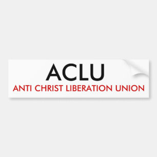 ACLU, ANTIchristus-BEFREIUNGS-GEWERKSCHAFT Autoaufkleber