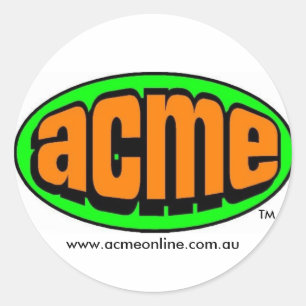 ACME-Aufkleber Runder Aufkleber